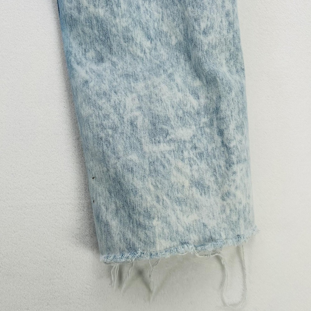 Vintage Levi's 501 Jeans Mens 33x23 Blue Acid Wash Straight Crop Frayed Hem 80s - Picture 16 of 16